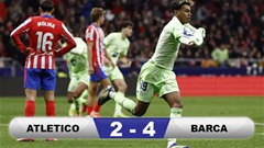 Kết quả Atletico 2-4 Barca: Ngược dòng siêu mãn nhãn