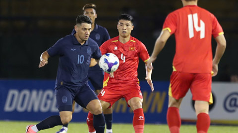 Trực tiếp Việt Nam 2-0  Campuchia: Hai Long và Văn Vĩ lập công