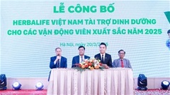 Năm 2025 Herbalife Việt Nam tiếp tục đồng hành là nhà tài trợ các sản phẩm dinh dưỡng cho các Vận Động Viên xuất sắc Việt Nam 