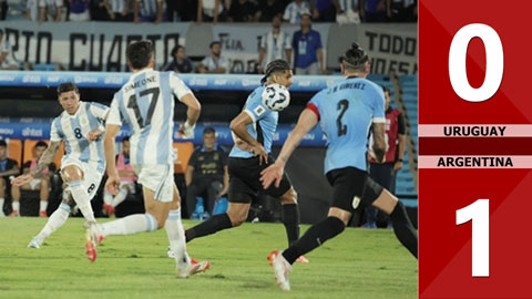 VIDEO bàn thắng Uruguay vs Argentina: 0-1 (Vòng loại World Cup 2026)