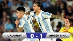 Kết quả Uruguay 0-1 Argentina: Thắng nhọc ngày vắng Messi