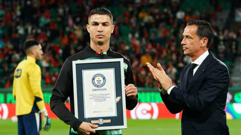 Ronaldo nhận kỉ lục Guinness trong  ngày đặc biệt