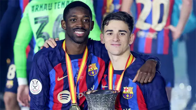 Dembele dụ dỗ Gavi, người đồng đội cũ ở Barca, sang PSG mùa hè này