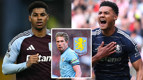 Aston Villa muốn mua De Bruyne, giải quyết tương lai Rashford và Watkins