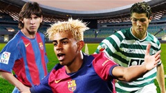 Lamine Yamal khiến Messi và Ronaldo phải cúi đầu