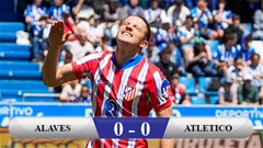 Kết quả Alaves 0-0 Atletico: Hòa Alaves, Atletico càng khó đuổi Barca và Real