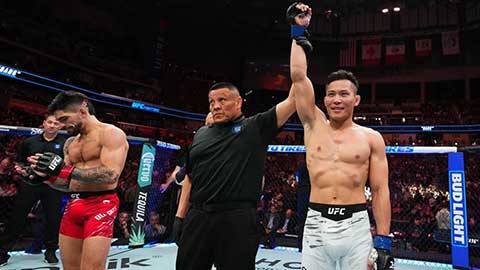 Võ sĩ Quang Lê siết cổ khiến đối thủ bất tỉnh, MMA Việt gây tiếng vang ở UFC Fight Night