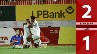 VIDEO bàn thắng Bình Định vs HAGL: 2-1 (Vòng 21 V.League 2024/25)