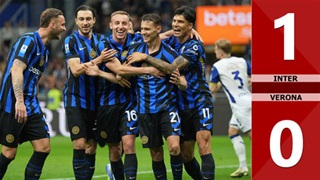 VIDEO bàn thắng Inter vs Verona: 1-0