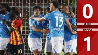 VIDEO bàn thắng Lecce vs Napoli: 0-1