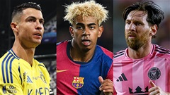 Yamal 'vượt trộ Ronaldo và Messi' ở tuổi 17