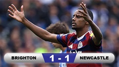 Kết quả Brighton 1-1 Newcastle: 1 điểm quý giá của 'Chích chòe'