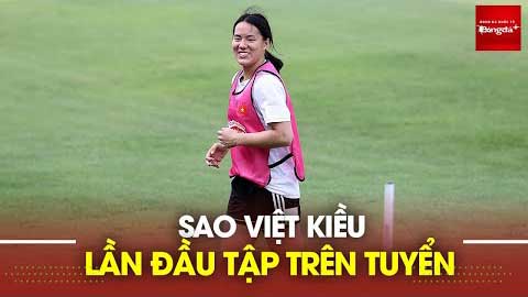 Sao Việt Kiều Nam Mi lần đầu tập luyện cùng tuyển nữ Việt Nam ngay khi về nước