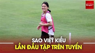 Sao Việt Kiều Nam Mi lần đầu tập luyện cùng tuyển nữ Việt Nam ngay khi về nước