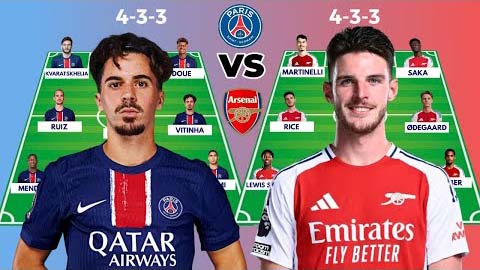 PSG vs Arsenal sẽ ra sân với đội hình mạnh cỡ nào ở bán kết lượt về Champions League