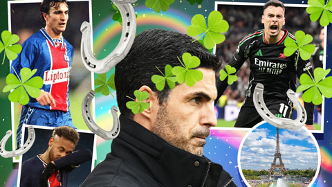 4 điềm báo may mắn mang lại hy vọng cho Arsenal trước màn tái đấu PSG