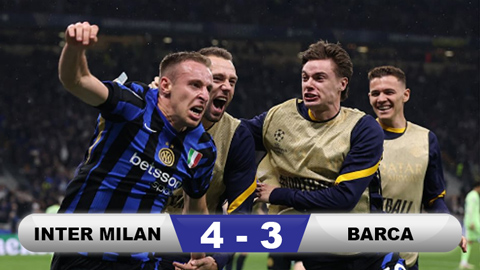 Inter Milan vào chung kết sau chiến thắng nghẹt thở trước Barca