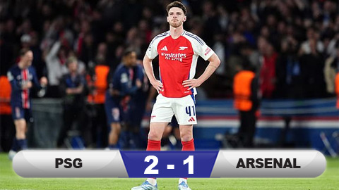 Thua tâm phục PSG, Arsenal chấm dứt giấc mơ chung kết Champions League
