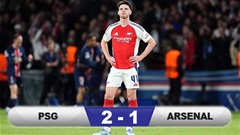 Kết quả PSG 2-1 Arsenal (chung cuộc 3-1): Tạm biệt Pháo thủ!