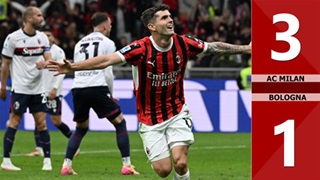 VIDEO bàn thắng AC Milan vs Bologna: 3-1 (Vòng 36 Serie A 2024/25)