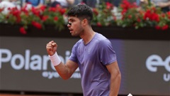 Carlos Alcaraz khởi đầu thắng lợi tại Rome Open