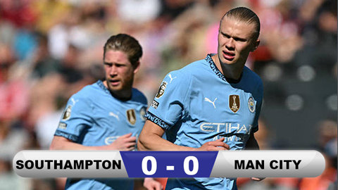 Man City bất lực trước đội bét bảng dù Haaland trở lại