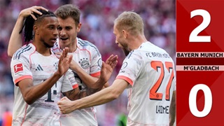 VIDEO bàn thắng Bayern Munich vs M'gladbach: 2-0 (Vòng 33 Bundesliga 2024/25)