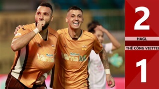 VIDEO bàn thắng HAGL vs Thể Công Viettel: 2-1 (Vòng 22 V.League 2024/25)