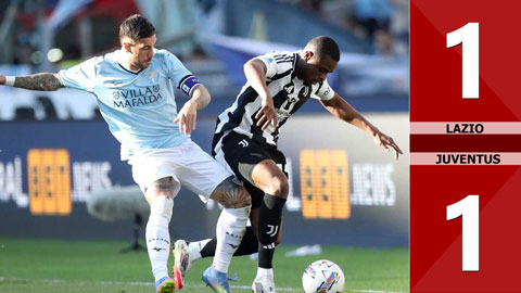 VIDEO bàn thắng Lazio vs Juventus: 1-1 (Vòng 36 Serie A 2024/25)