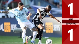 VIDEO bàn thắng Lazio vs Juventus: 1-1