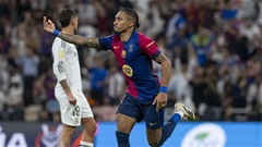 Trực tiếp Barca 4-2 Real Madrid: Raphinha lập cú đúp