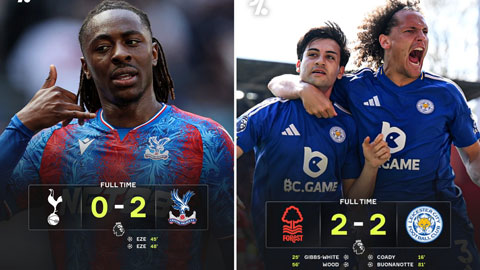 Tottenham thua đau trên sân nhà, Nottingham lỡ cơ hội vào top 5