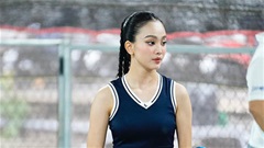 Hoa khôi bóng chuyền Đặng Yến tung hoành giải pickleball