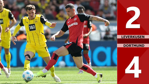 VIDEO bàn thắng Leverkusen vs Dortmund: 2-4 (Vòng 33 Bundesliga 2024/25)