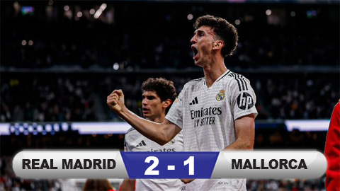 Real Madrid ngược dòng đánh bại Mallorca ở phút bù giờ thứ 5