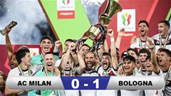 Bologna đánh bại AC Milan, giành danh hiệu đầu tiên sau nửa thế kỷ