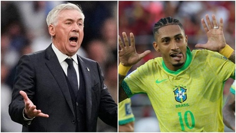 Bệ phóng của Raphinha là Ancelotti chứ không phải Flick