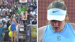 Mỹ nhân Nga bật khóc vì trọng tài tại Italian Open