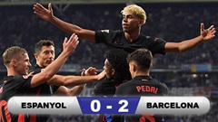 Kết quả Espanyol 0-2 Barca: Barca vô địch La Liga 2024/25
