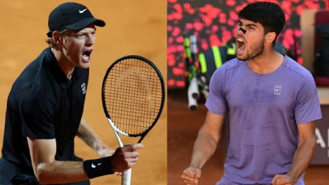 Trực tiếp tennis Jannik Sinner vs Carlos Alcaraz, 22h00 ngày 18/5