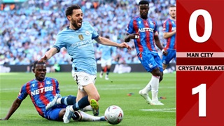 VIDEO bàn thắng Man City vs Crystal Palace: 0-1 (Chung kết FA Cup 2024/25)