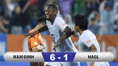 Kết quả Nam Định 6-1 HAGL: Chủ nhà tiến sát ngôi vô địch