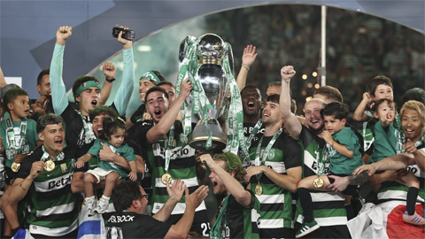 Sporting Lisbon lần thứ 21 vô địch Bồ Đào Nha