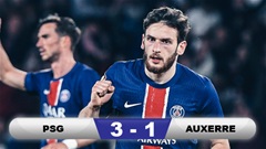 Kết quả PSG 3-1 Auxerre: 3 điểm ngày hạ màn