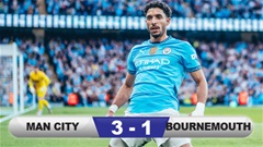 Kết quả Man City 3-1 Bournemouth: Marmoush lập tuyệt phẩm