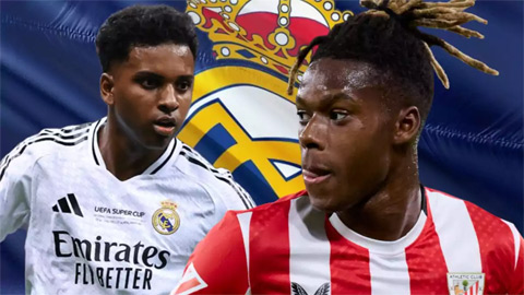 Real Madrid tiến sát Nico Williams, mở đường để Rodrygo ra đi