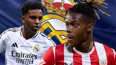 Real Madrid tiến sát Nico Williams, mở đường để Rodrygo ra đi