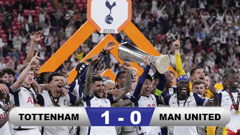 Kết quả Tottenham 1-0 MU: Spurs giải cơn khát danh hiệu sau 17 năm