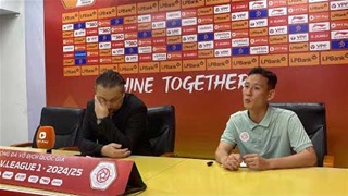 Thể Công 2-2 Hải Phòng: HLV Popov nhận hết trách nhiệm sau 3 trận không thắng trước các đội yếu