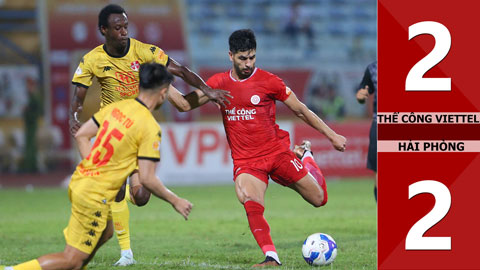 VIDEO bàn thắng Thể Công Viettel vs Hải Phòng: 2-2 (Vòng 24 V.League 2024/25)